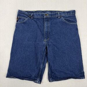 Union Line Mens Size 40 Denim Shorts Jorts Dark Wash Made In USA Union Made